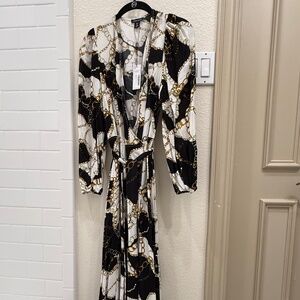 Karen Millen Equestrian Design Wrap Dress US 8